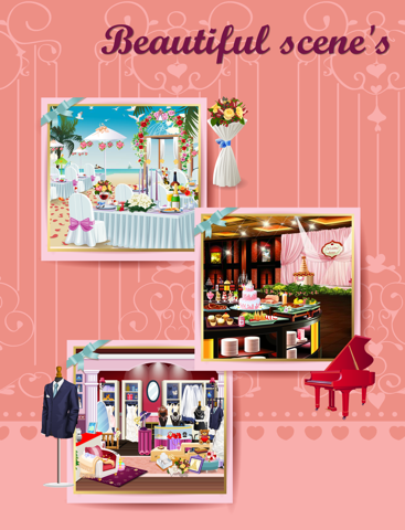 Wedding Dream – Hidden object puzzle game about brides and grooms iPad screenshot