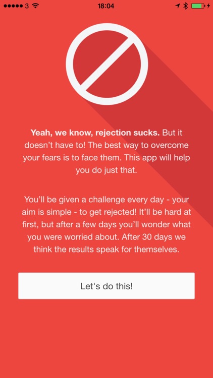 Rejection Training - Face your fears