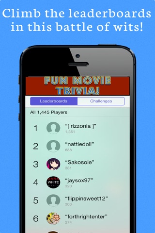 Fun Movie Trivia: The Top 100 Films Quiz Game screenshot 4