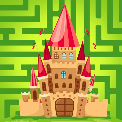 A Labyrinth Coloring Book & Learning Game for Toddlers: Cool Castle Maze iOS App