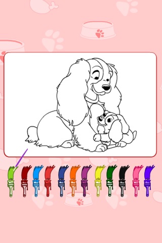 Coloring Adorable Dog screenshot 2