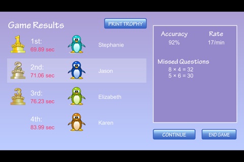 Penguin Jump Multiplication screenshot 3
