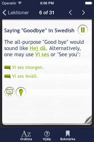 Presenting yourself  – Introductory Swedish screenshot 2