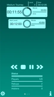 poker tournament blind timer iphone screenshot 1