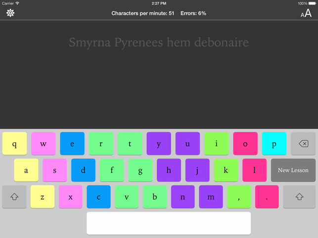 ‎Typing Tutor for iPad Screenshot