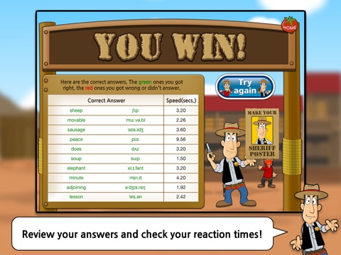 Phonetics Showdown HD screenshot 3