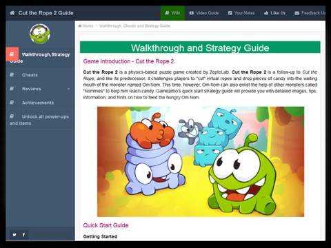 Guide for Cut The Rope 2 - Video, Tips screenshot 2