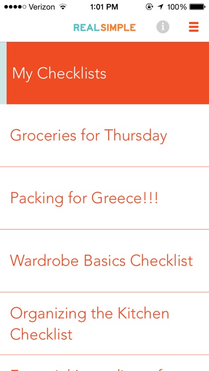 Real Simple Checklists screenshot-4
