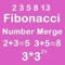 Number Merge Fibonacci 3X3 - Sliding Number Block And  Playing With Piano Sound