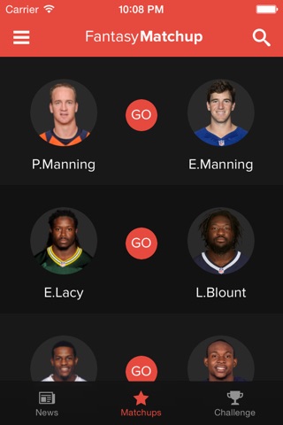 Fantasy Matchup screenshot 2