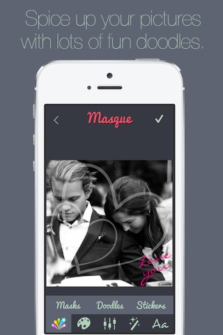 Masque Free - Overlay Mask Shapes, Add Doodles & Layer On Stickers Over Your Pics! screenshot 3