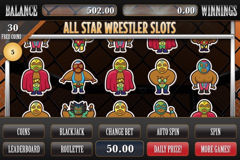 All Star Wrestler Slots Machine - Vegas Progressive Edition screenshot 2