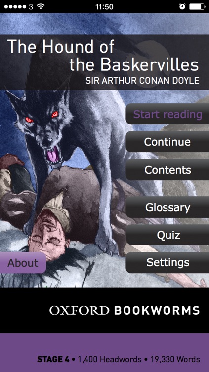 The Hound of the Baskervilles: Oxford Bookworms Stage 4 Reader (for iPhone)