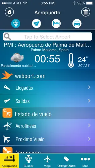 Captura de pantalla de Palma De Mallorca Airport Info en iPhone 2