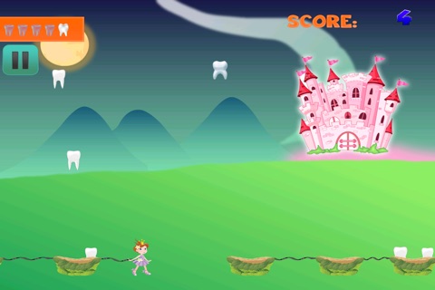 Enchanted Baby Tooth Fairy Story FREE - Collect and Catch the Tooth Falling Down Game screenshot 3