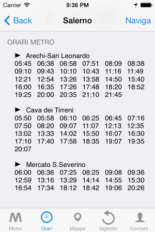 Orari Metro Salerno screenshot 3