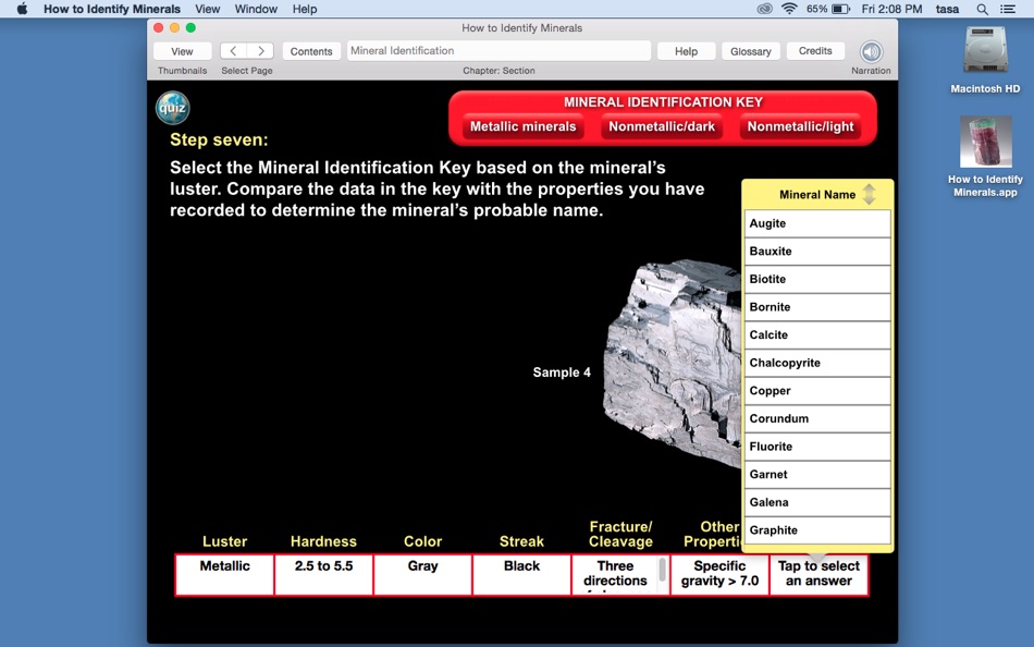 #4. How to Identify Minerals (macOS) Podle: DK Tasa, Inc.