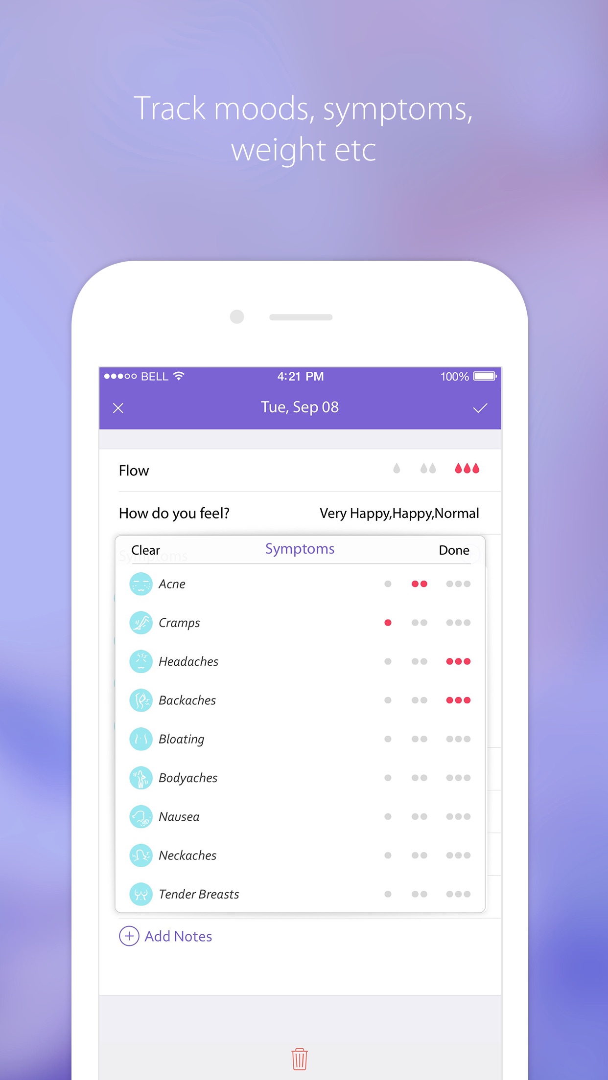 Screenshot 3 of Period Tracker - Menstrual & Ovulation Calendar