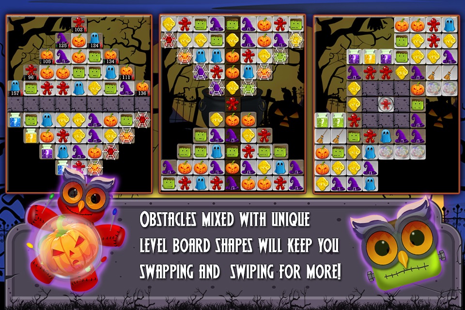 Halloween Drops 2 - Match three puzzle screenshot 4