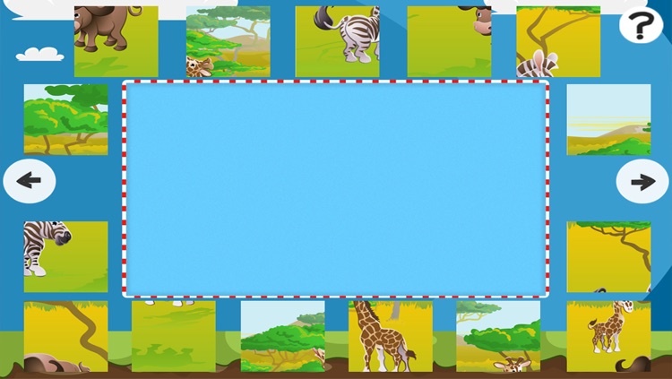 Safari Puzzles - Animals jigsaw puzzle game for children and parents with the world of the savannah screenshot-3