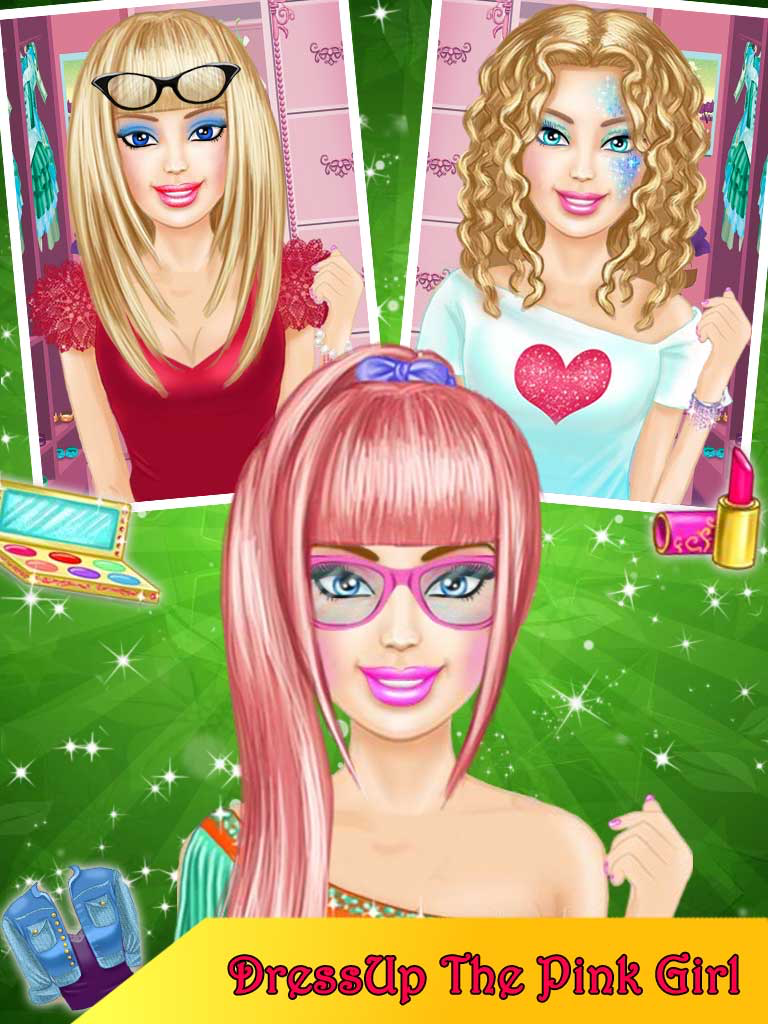 Pink Girl Real Makeover Salon screenshot 9