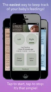 Nursing Notebook - Breastfeeding Timer screenshot #1 for iPhone