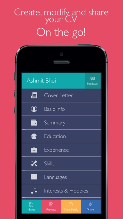 Pocket CV : Professional Resume Designer On The Go