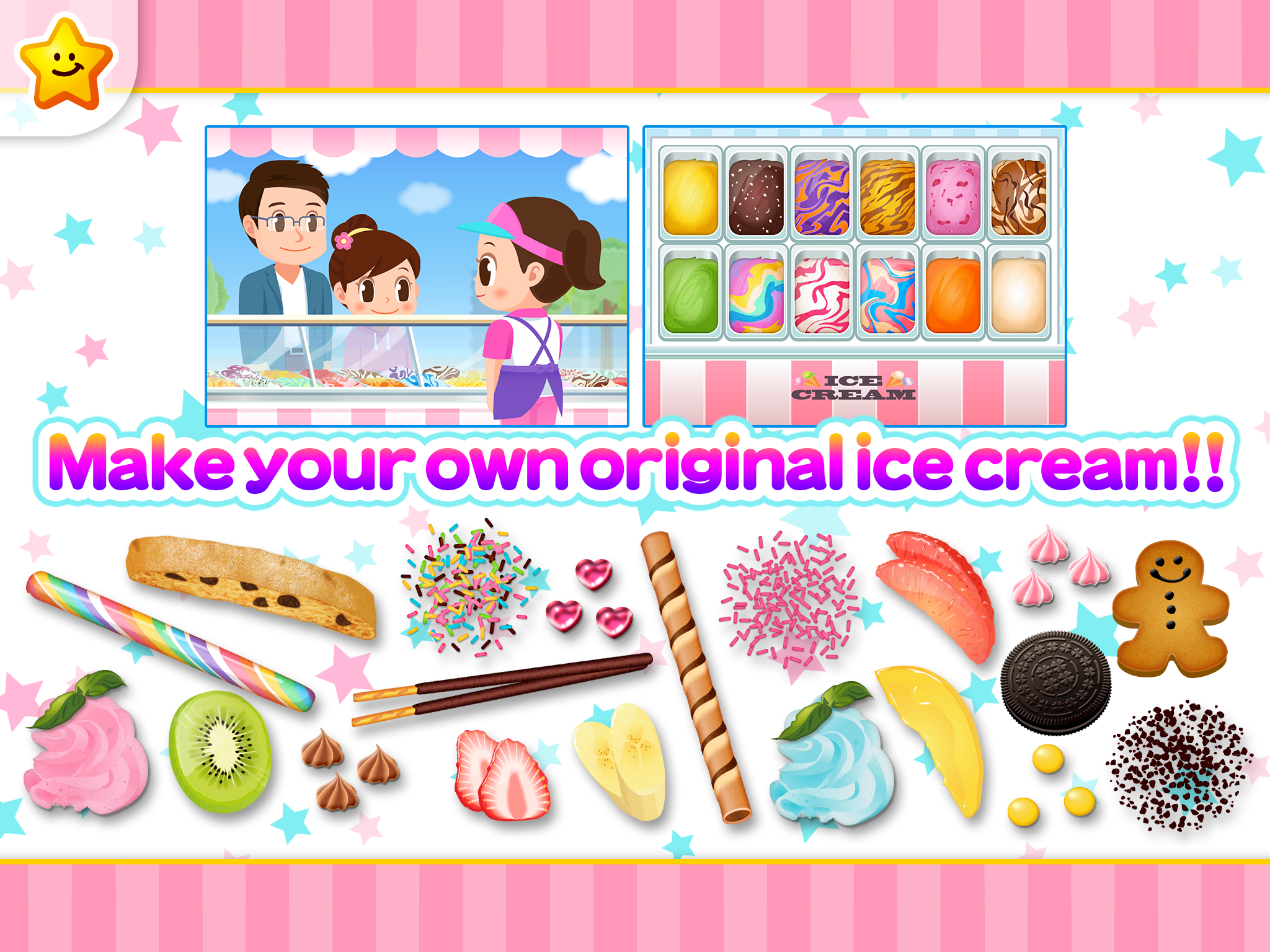 Let's do pretend Ice-cream shop! - Work Experience-Based Brain Training App