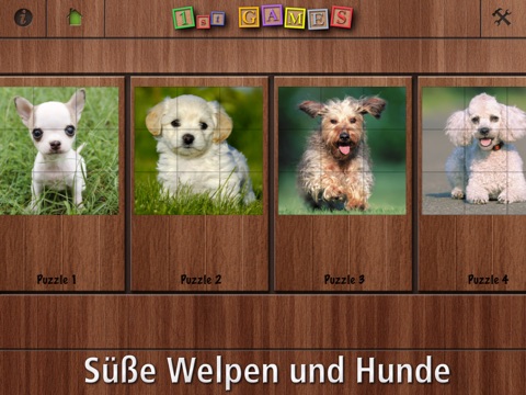 1st GAMES - Cute puppies and dogs HD puzzle for kids screenshot 2