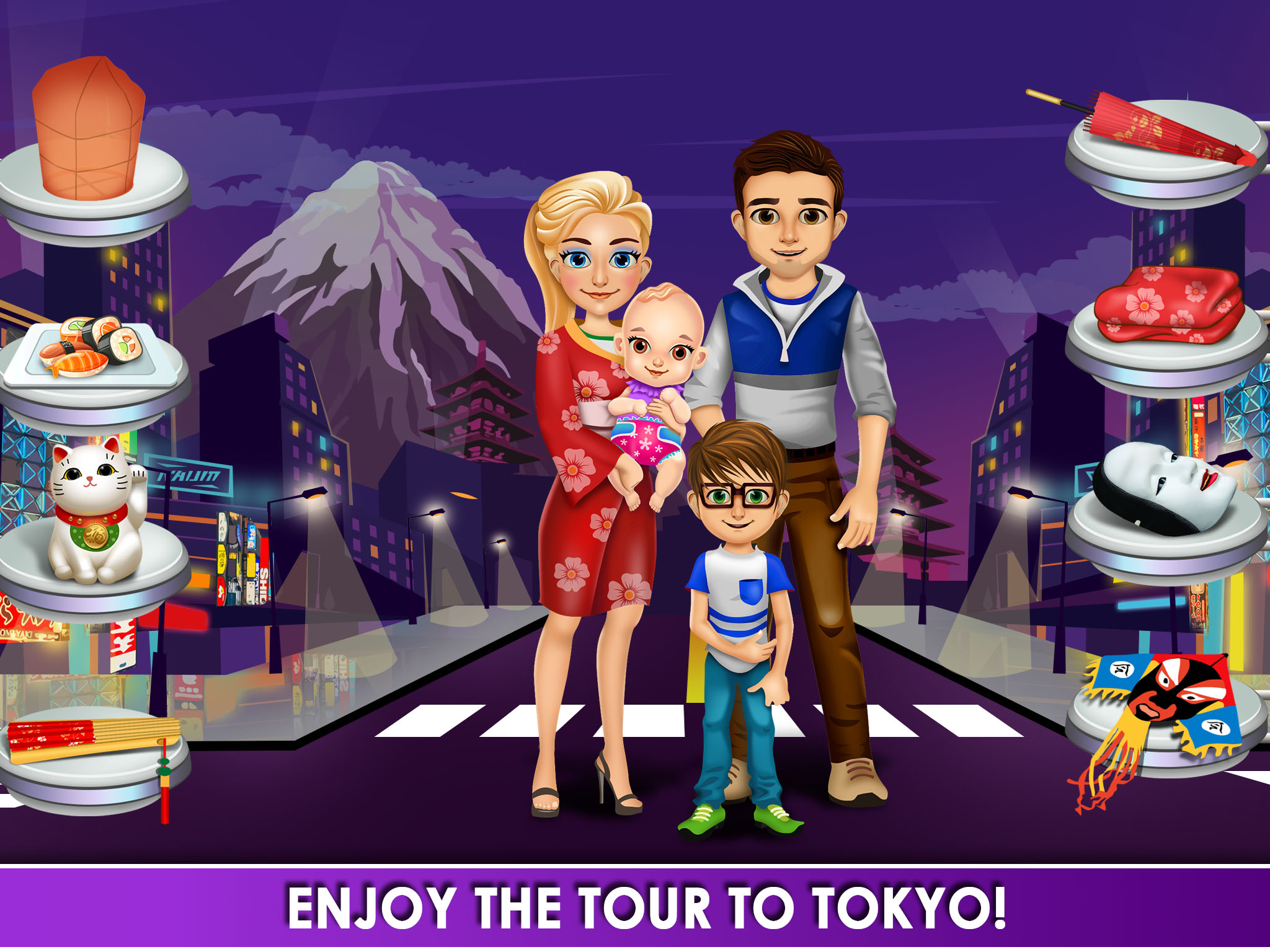 My Family Adventure - Mommy's Salon, Makeup & Dress Up Girl Spa - Kids Games