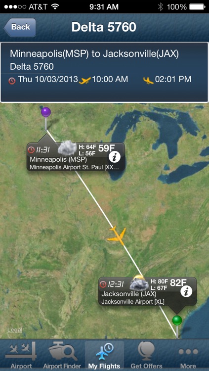 Jacksonville Airport + Flight Tracker