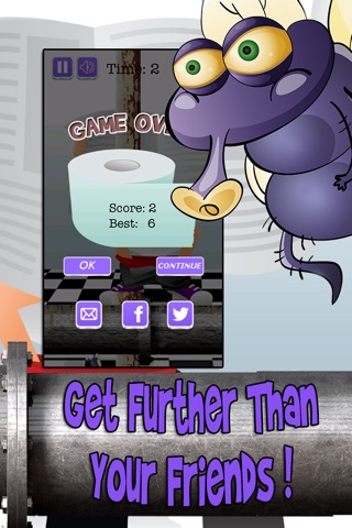 Annoying Flappy Fly – In The Search For Disgusting Bathroom Treats screenshot 4