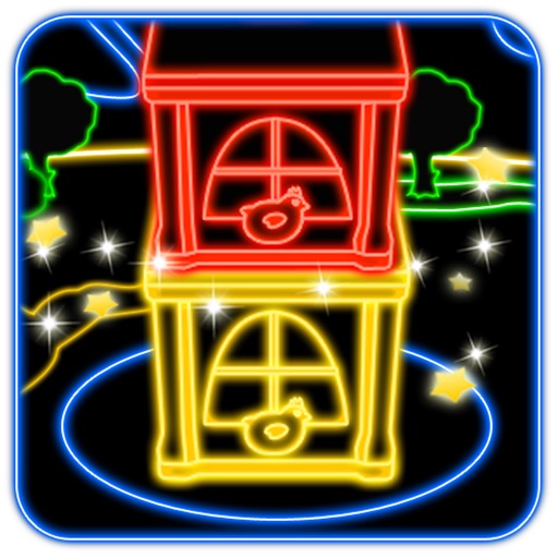 A Neon Tower Top Building - Pro Tiny Blocks game icon