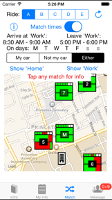 CarPooling - Princeton Ride Share screenshot
