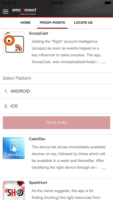EmConnect iPhone screenshot 5 - Business app