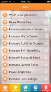 Best Sex with Chinese Massage Points - FREE Acupressure Trainer for Women and Men screenshot #3 for iPhone