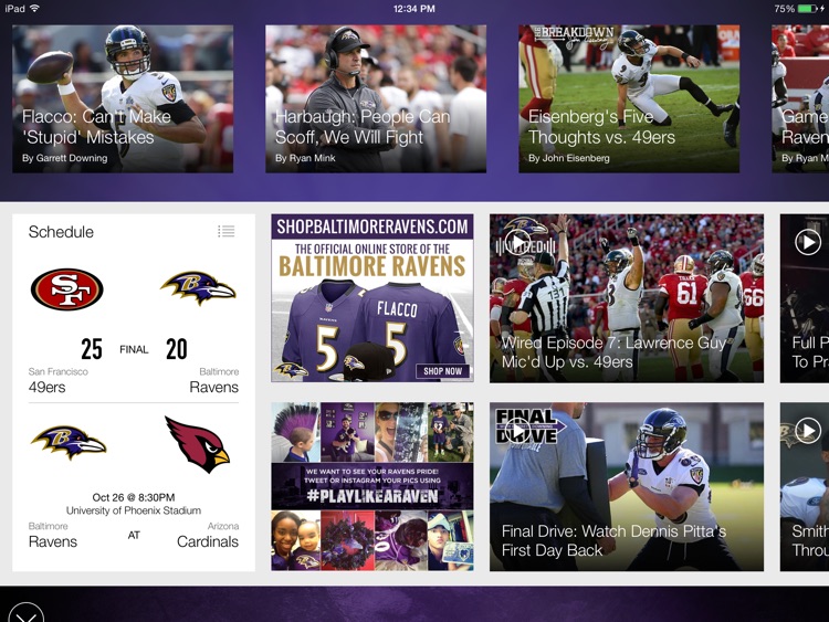 Baltimore Ravens Tablet
