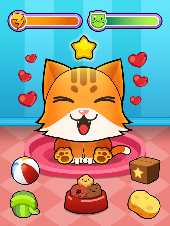 My Virtual Cat - Cute Kids Game for iPhone and Android 
