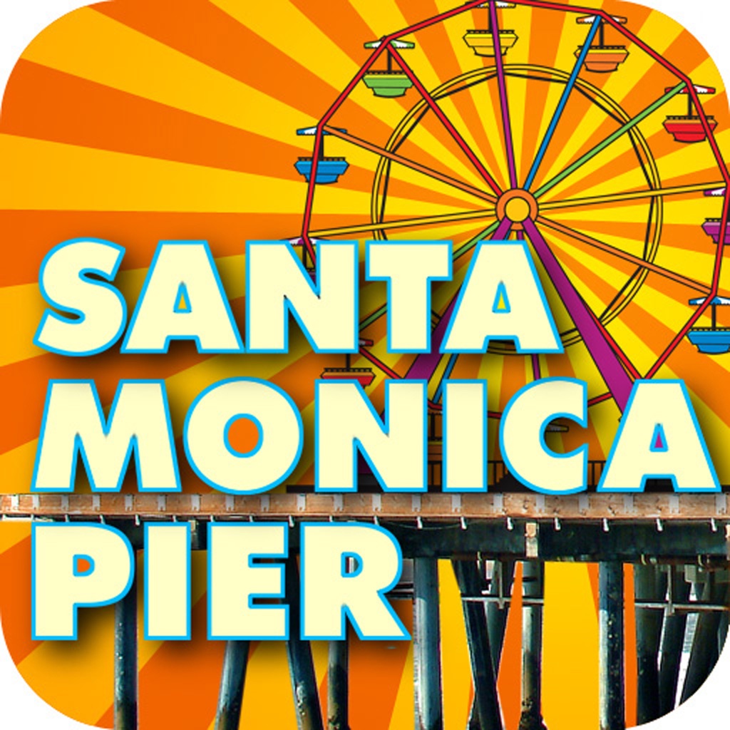 Santa Monica Pier - Los Angeles California Beach Travel Guide for iPad icon