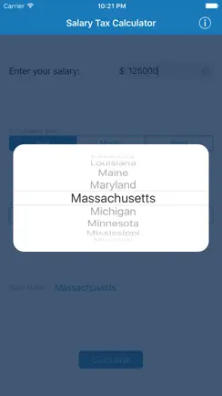 Salary Tax Calculator iPhone image 2