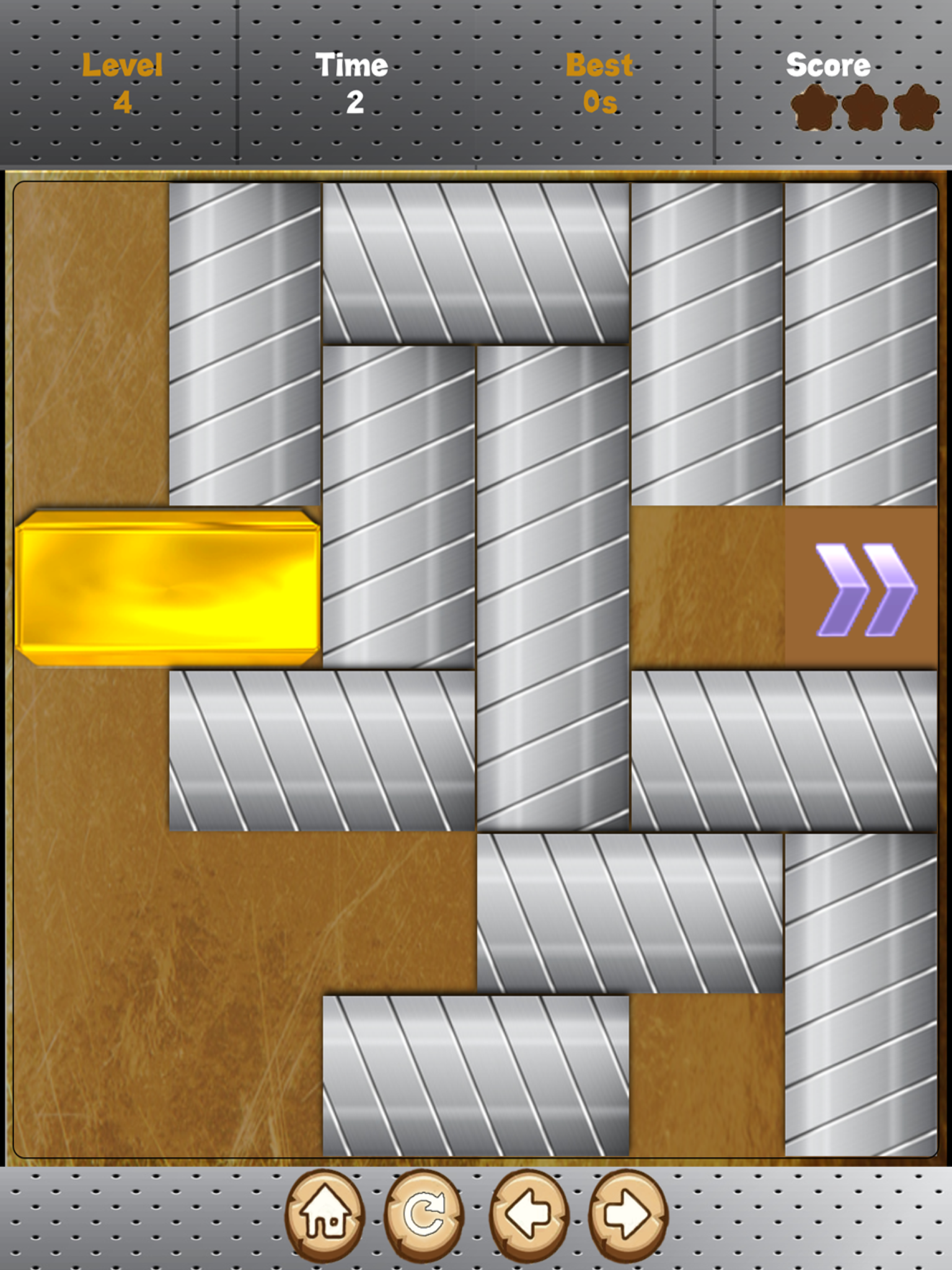 FREE Gold Block - Slide To Unblock Your Gold Bar - Fun, Addictive and Challenging Game