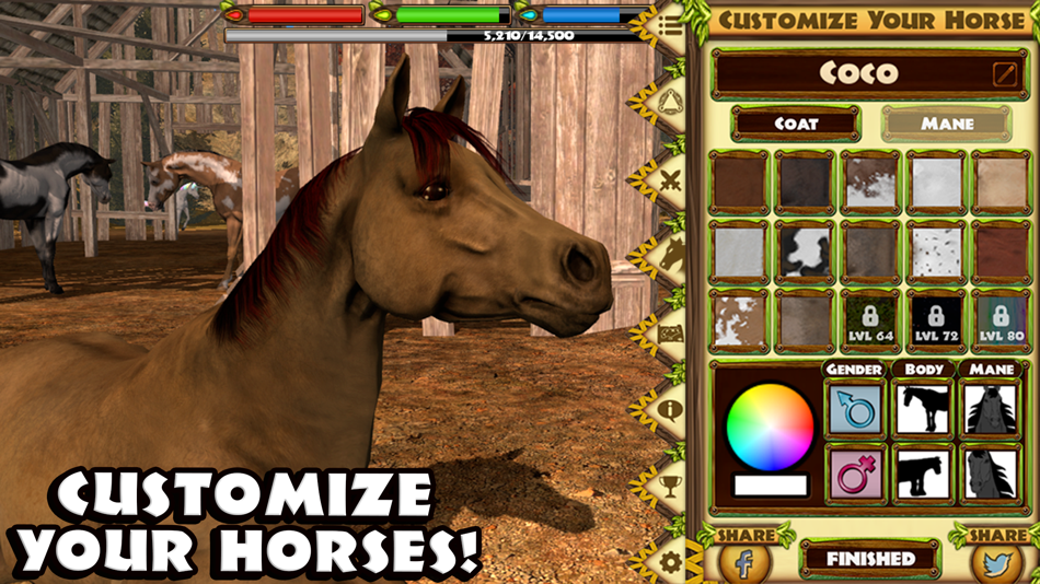 #5. Ultimate Horse Simulator (iOS) Podle: Gluten Free Games