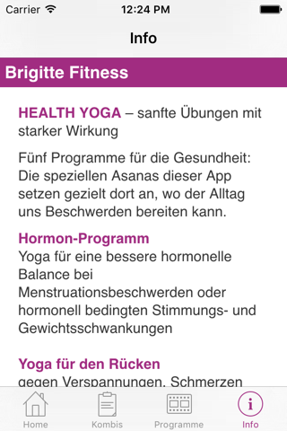 Brigitte Fitness Health Yoga screenshot 4