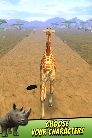 Safari Animal Sim - Free Animal Games Simulator Racing For Kids screenshot 3