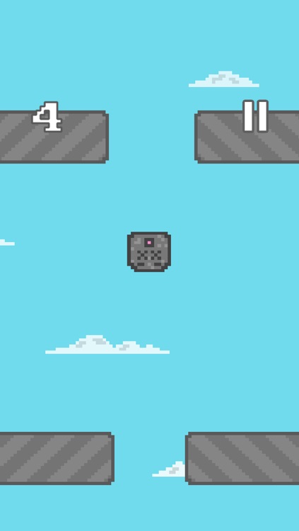 Tappy Cube - Tappy's impossible endless challenging classic retro pixel jump fun free adventure game high up in the sky
