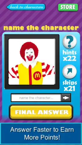 Game screenshot QuizCraze Characters - guess what's the hi color character in this mania logos quiz trivia game hack