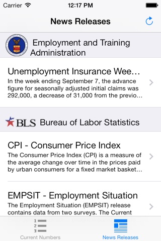 Labor Stats screenshot 2