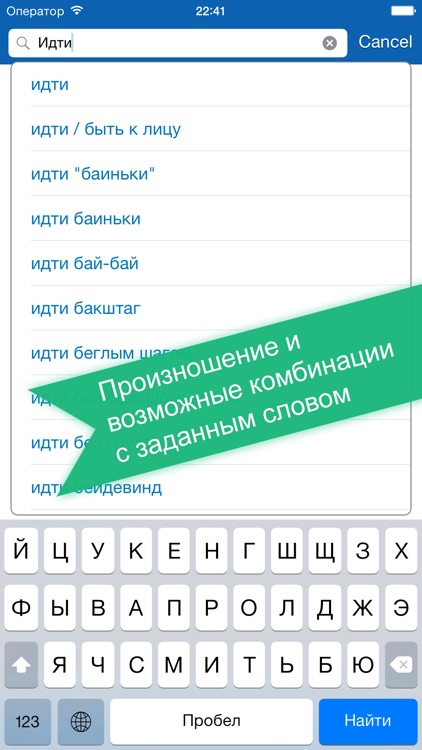 Russian <> English Offline Dictionary + Online Translator