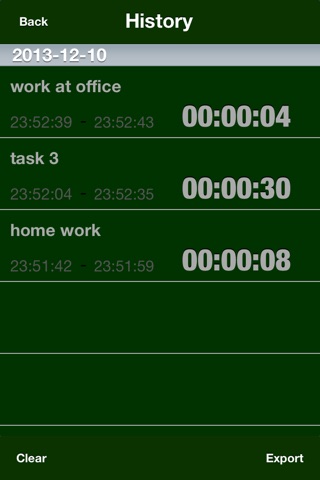 Time logger tool for track and analyze your time. screenshot 3