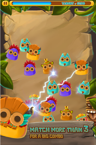 Tiki Slime Tribal Match Blast - Jungle Temple Voodoo Blitz Free App screenshot 3